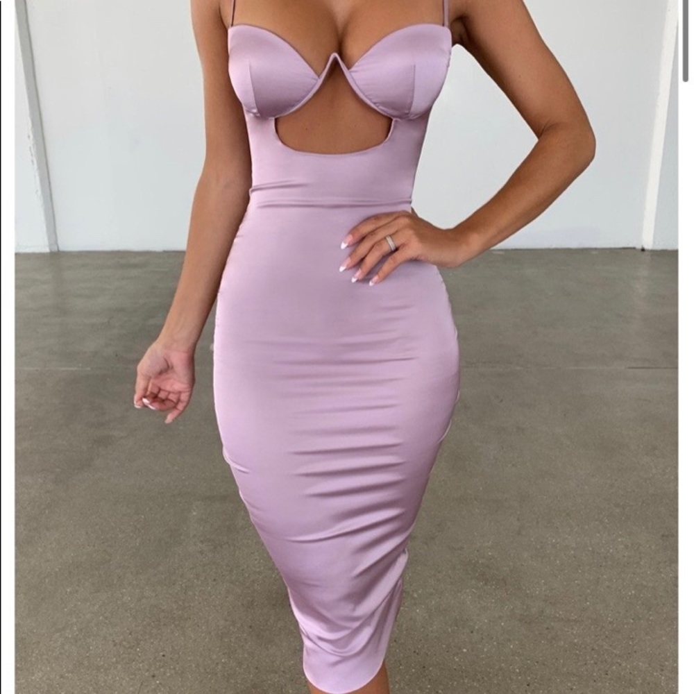 Oh polly satin dress